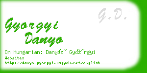 gyorgyi danyo business card